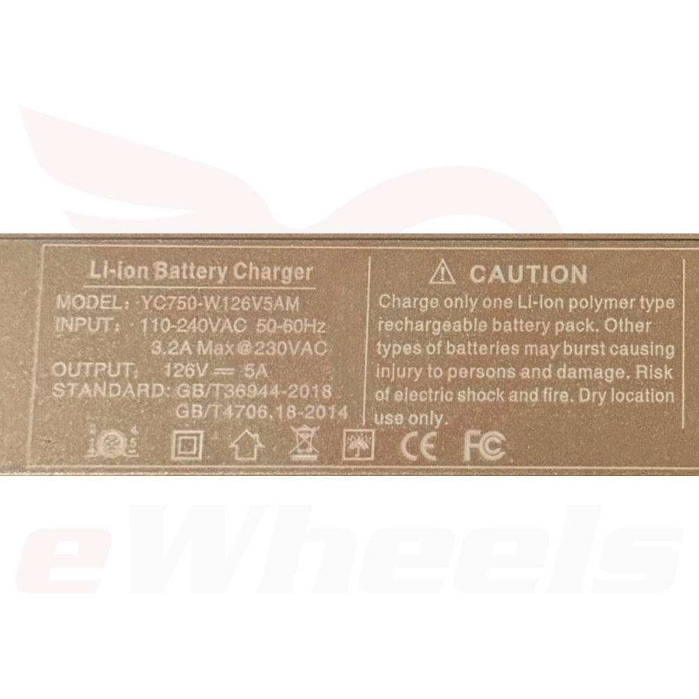 126V/5A Charger, Patton-S, S22. GX16-6 Pin