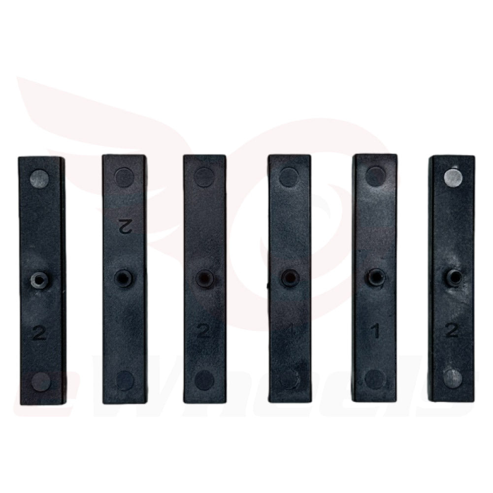 Inmotion V13, 6pc Slider Plastic Blocks, "Flat" Type (Backorder)