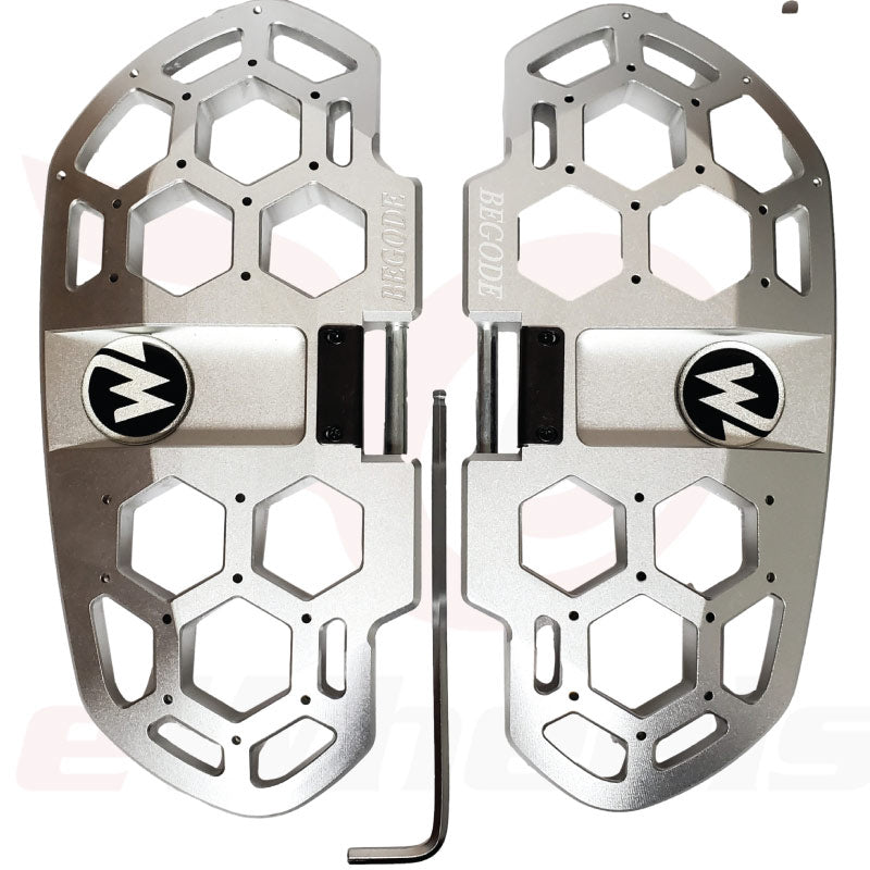 Begode Honeycomb Hex CNC Pedals Naked Metal, Reverse