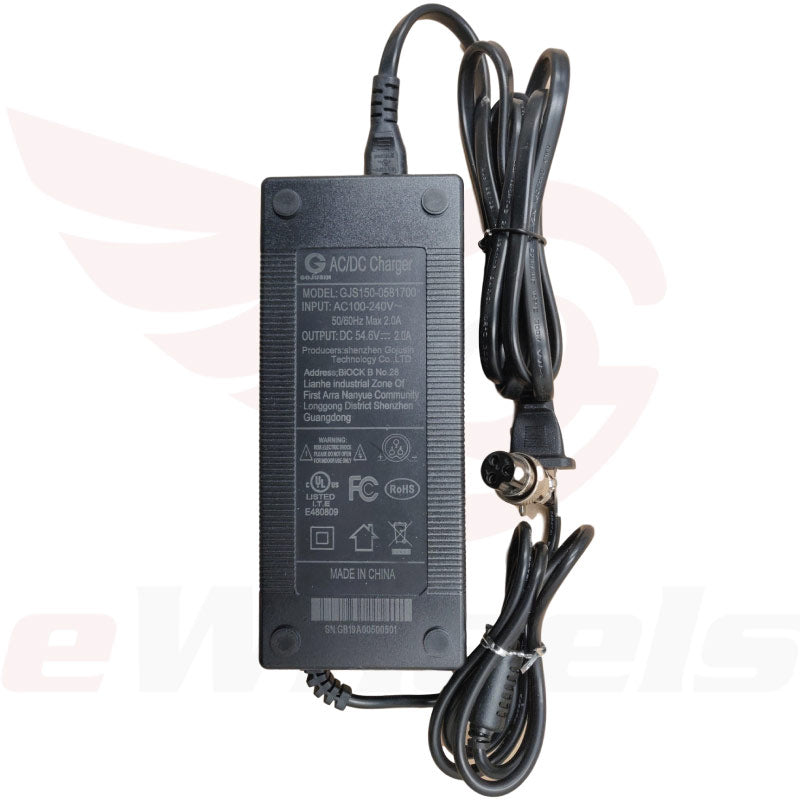 54.6V/2A Charger. GX16-3 pin
