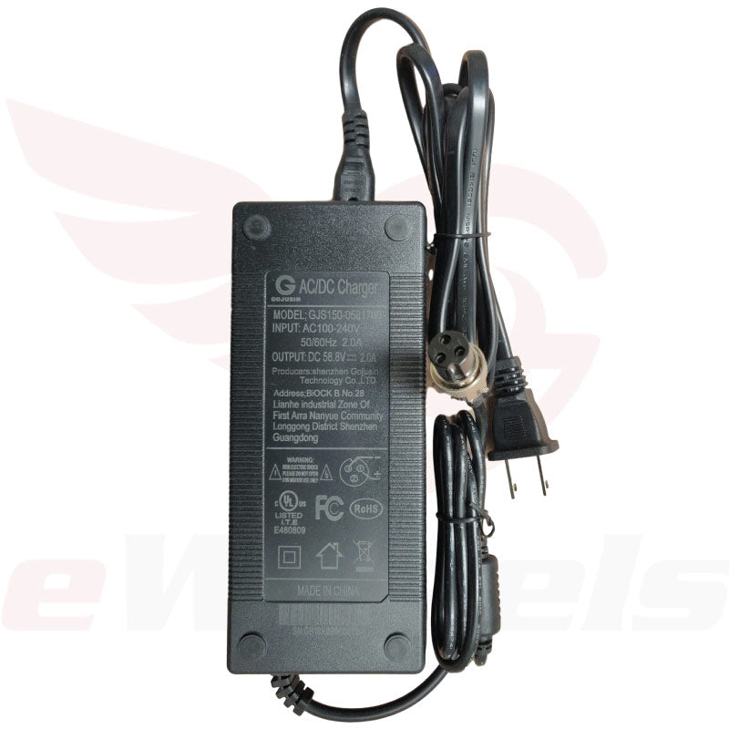 58.8V/2A Charger. GX16-3 pin