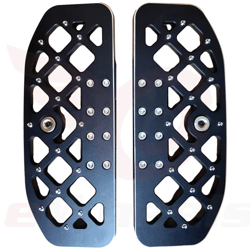 Beidou: Grid Pattern, CNC Spiked Pedal Set, Interchangeable Brackets