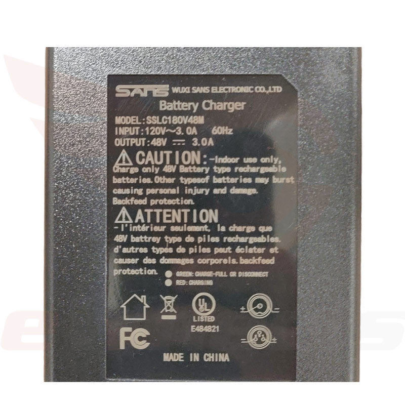 E-Twow GT 3A Charger, Label