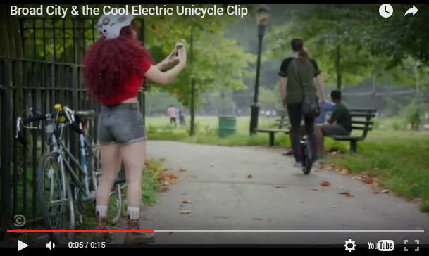 Electric Unicycle Features in Hit US Television Series 'Broad City'