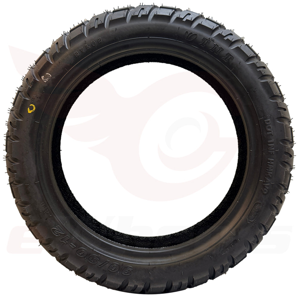 90/90-12 TNT Tubeless Hybrid Tire. Aeon