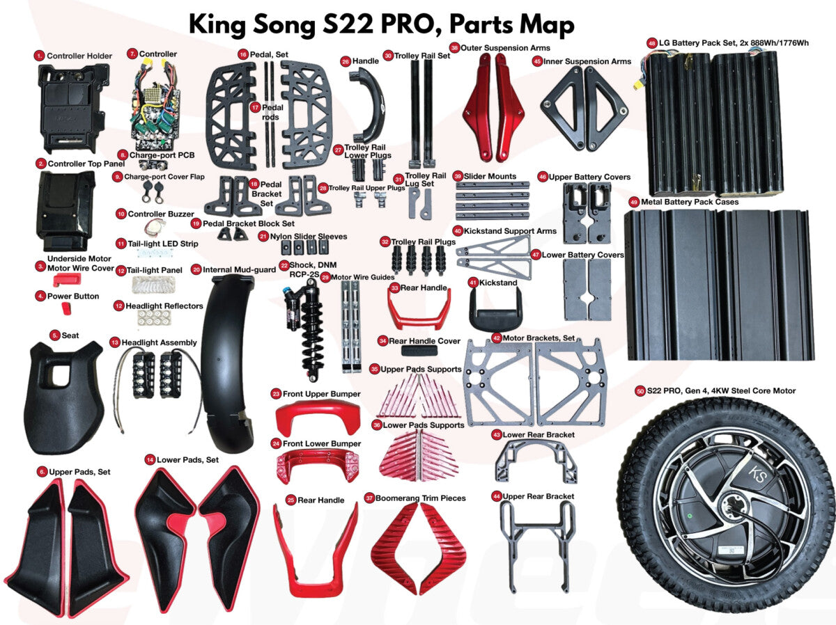 KINGSONG S22 専用 Kingsong S22/S22 Pro | GRIZZLA | Electric Unicycle Accessories
