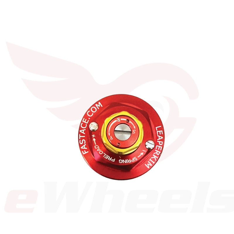 Lynx: Shock Top Cap Assembly, Left Red, Compression