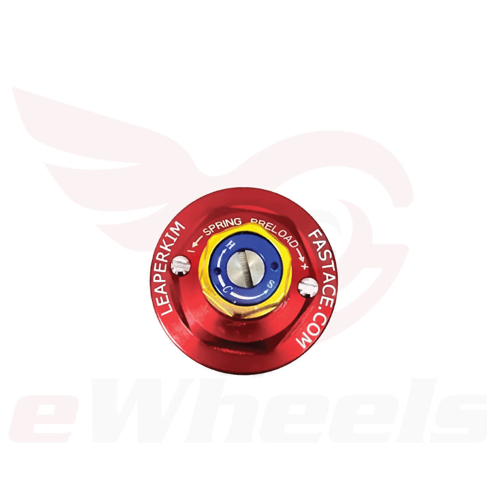 Lynx: Shock Top Cap Assembly, Right Blue, Compression
