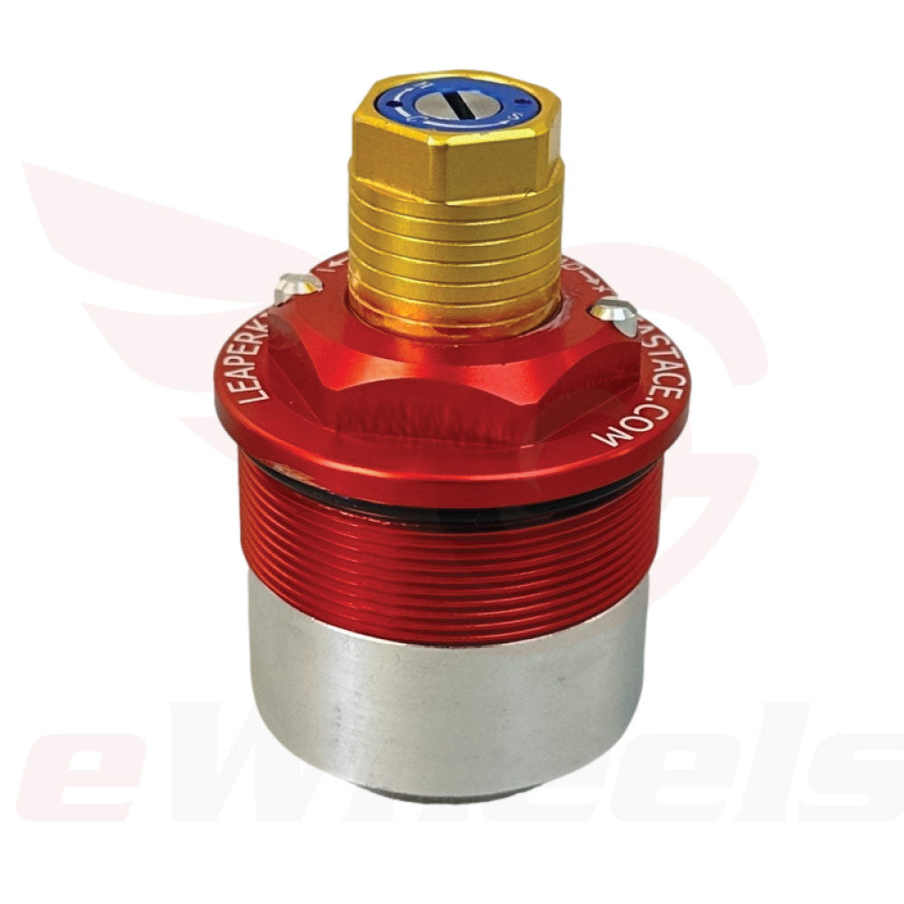 Lynx: Shock Top Cap Assembly, Left Red, Compression